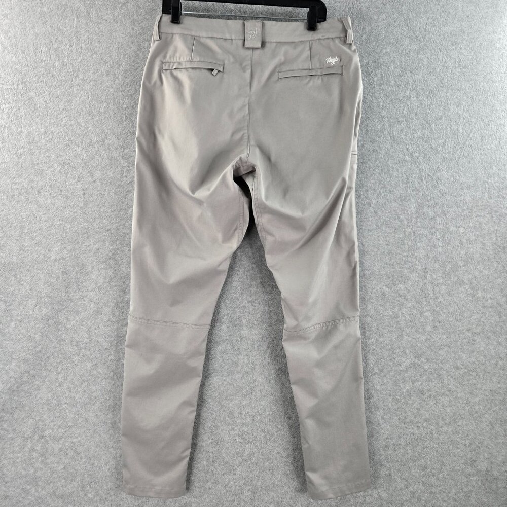 Waggle Pants Mens 32x32 Stone Gray Ace Athletic Golf Performance Tapered Chinos